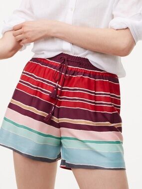 LOFT Multicolor Striped Shorts Sz XS